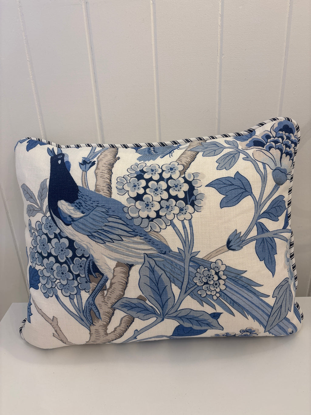 Hydrangea Bird cushion