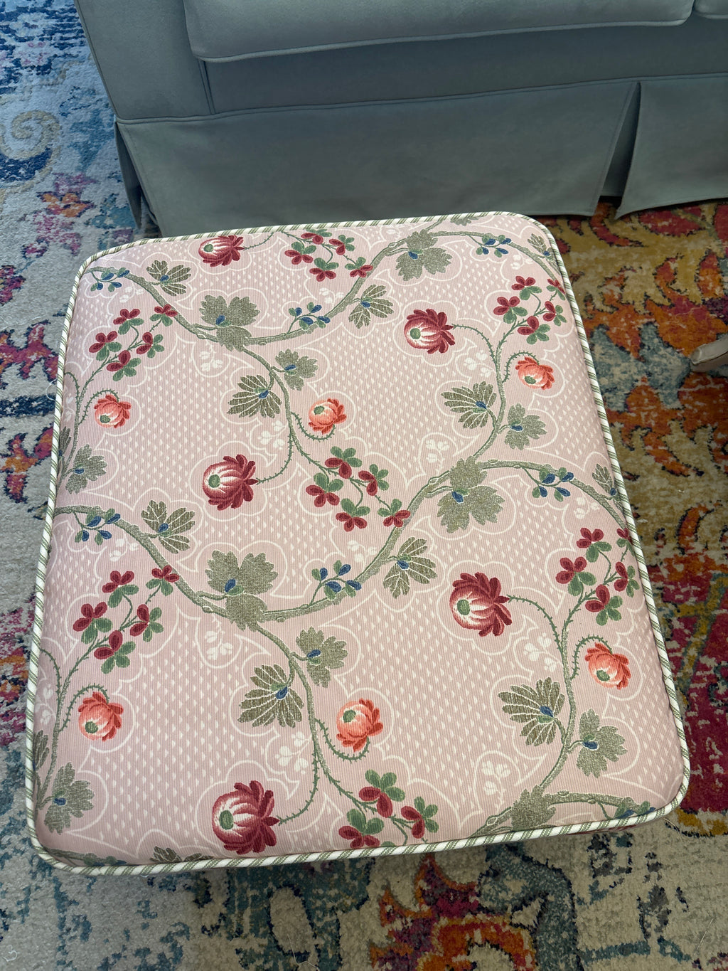 Malmaison Rose ottoman