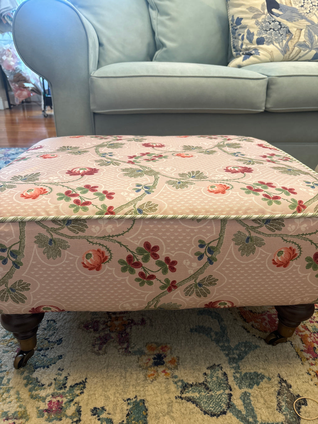 Malmaison Rose ottoman
