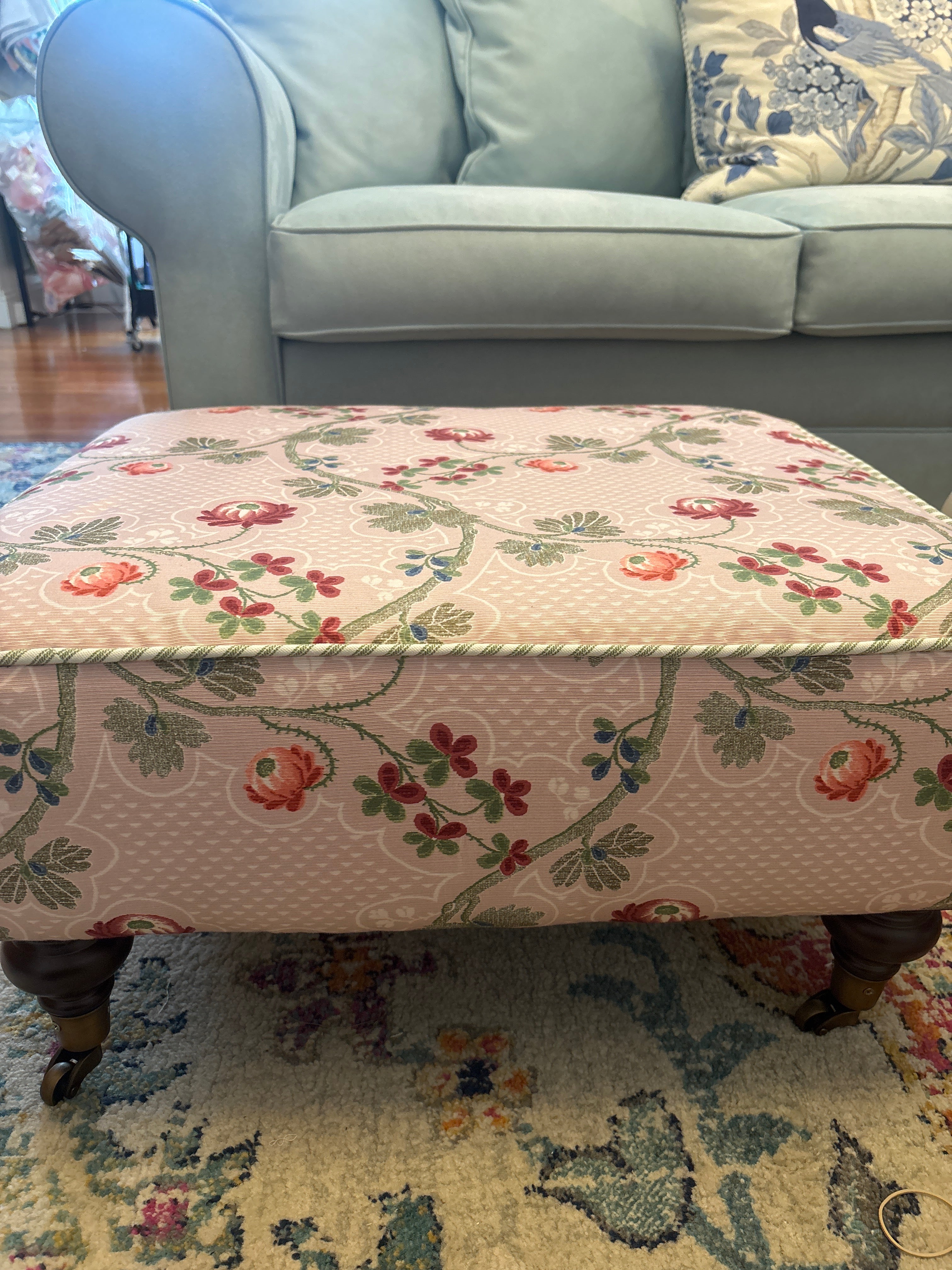 Malmaison Rose ottoman
