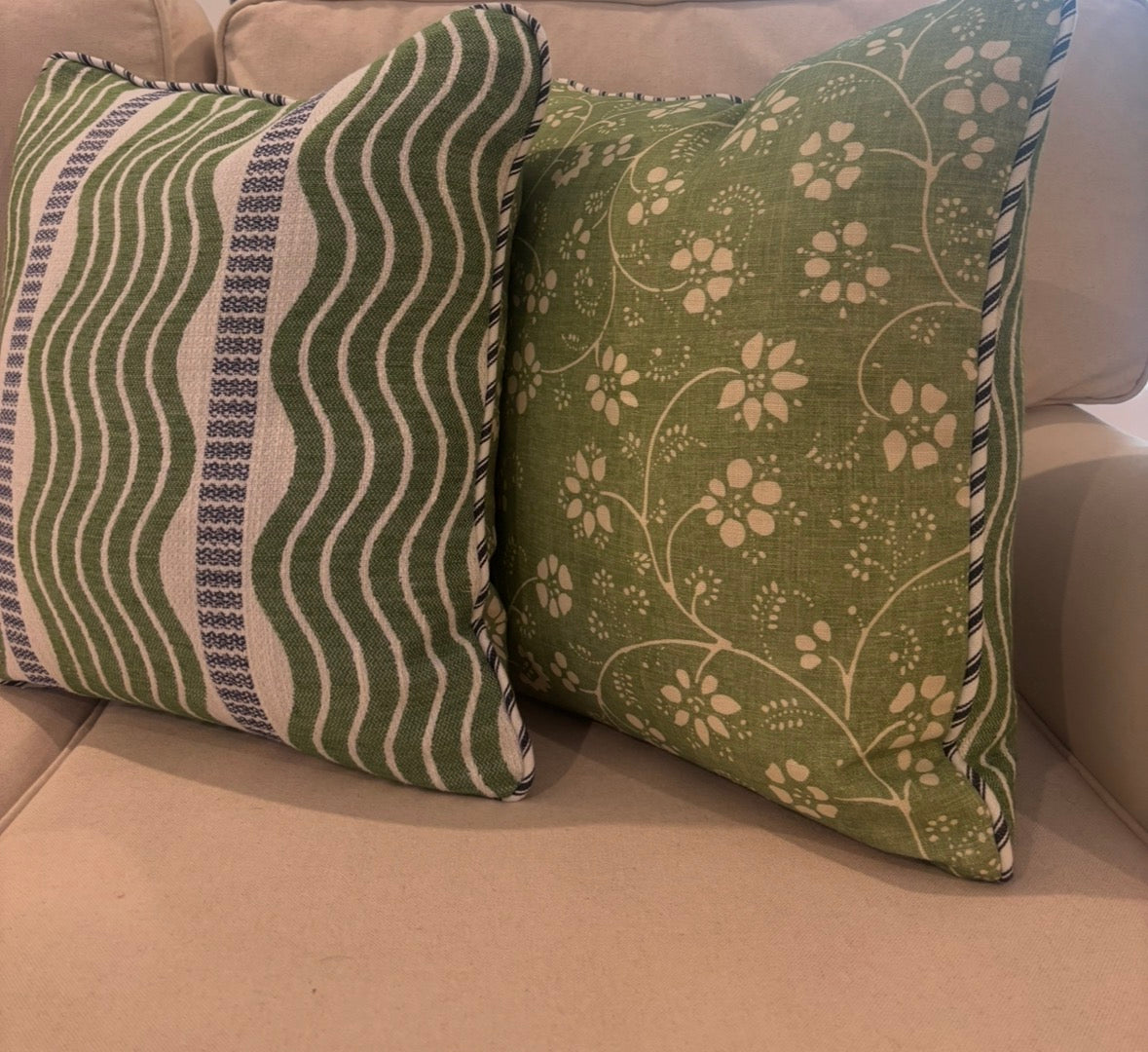 Carolina Irving/Schumacher cushion cover