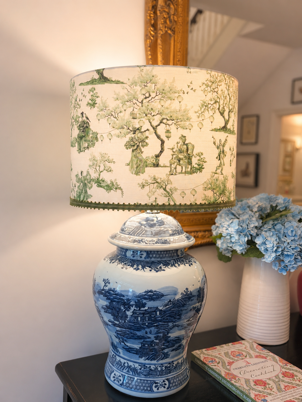 Green Chinoiserie shade