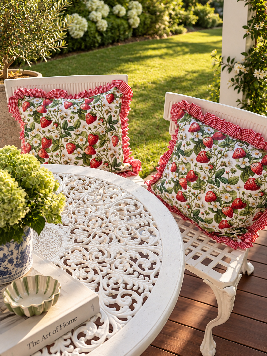 Strawberry delight cushion cover