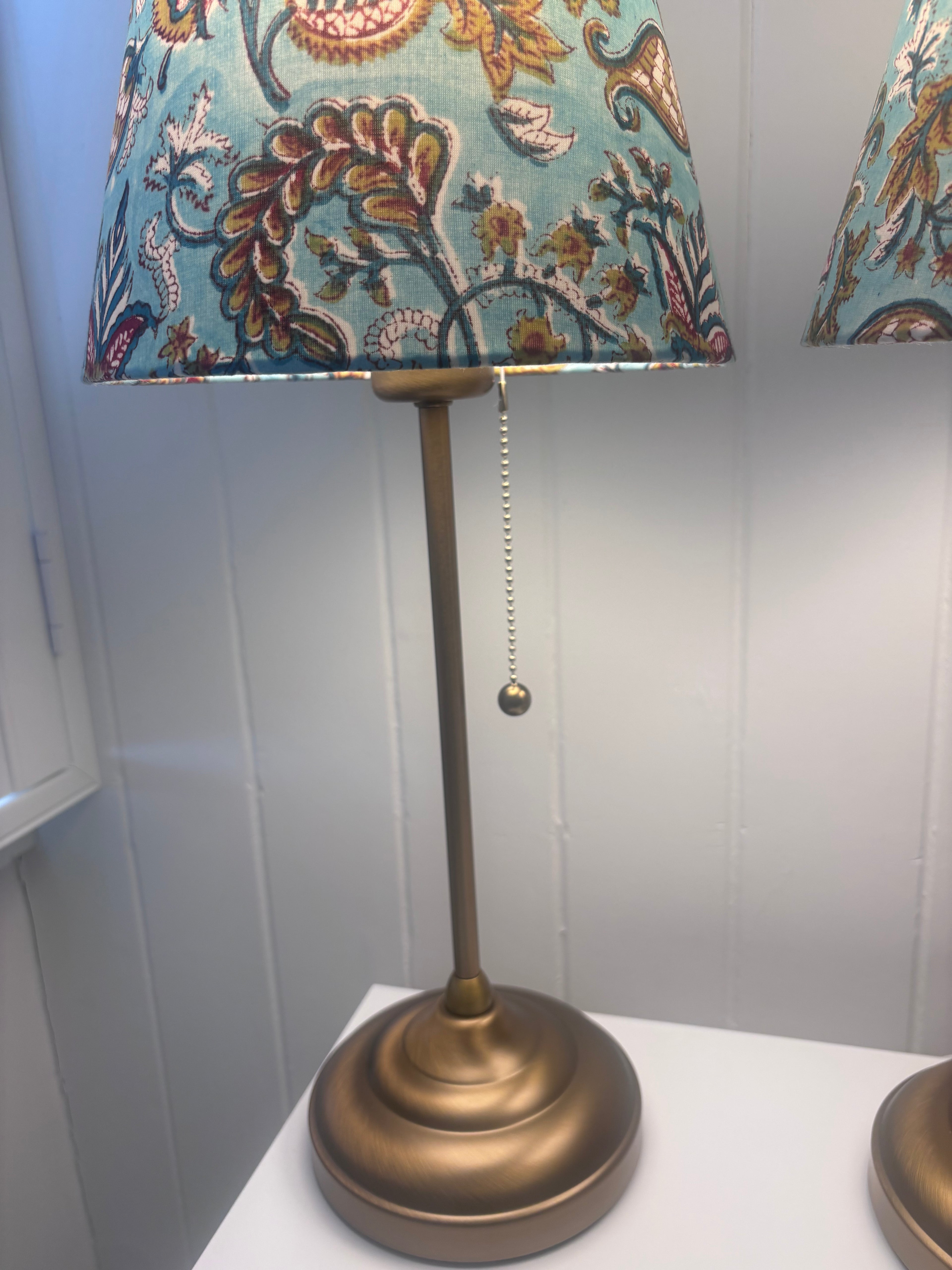 Indian block print lamps