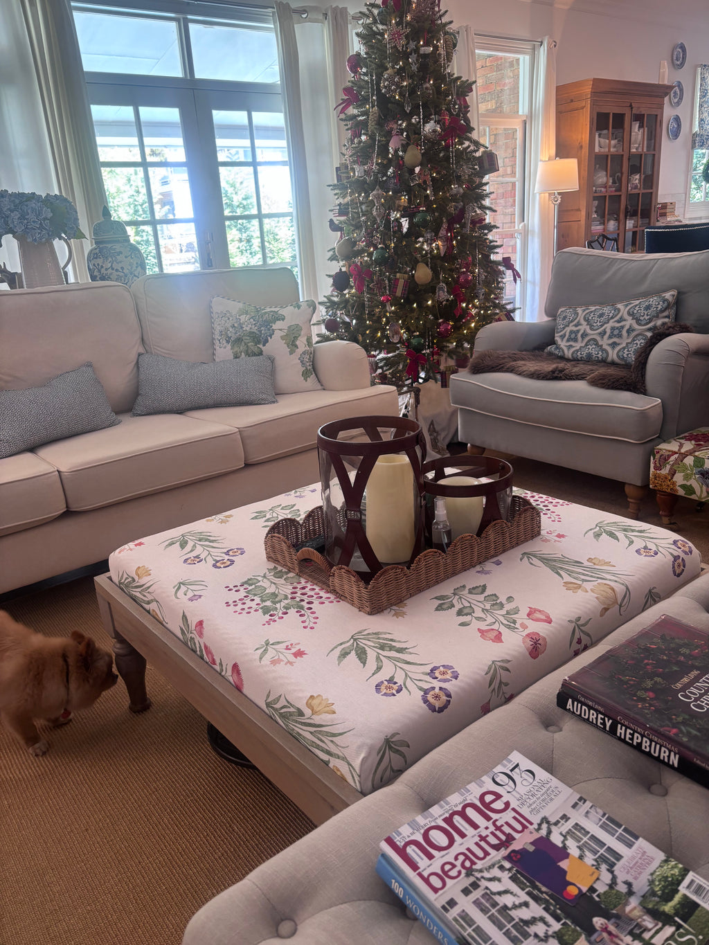 Nina Campbell ottoman