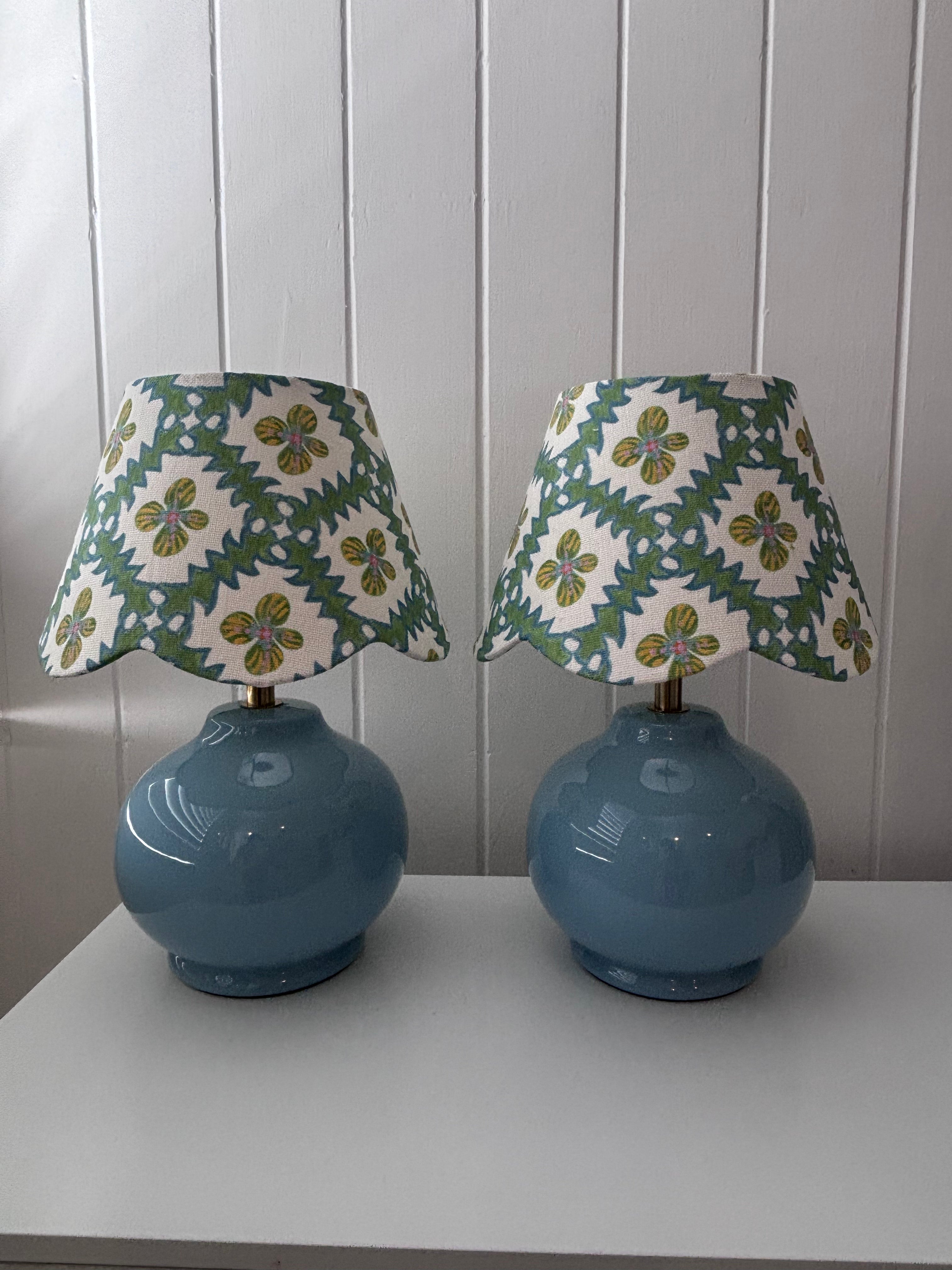 Anna Spiro lamps Seafoam