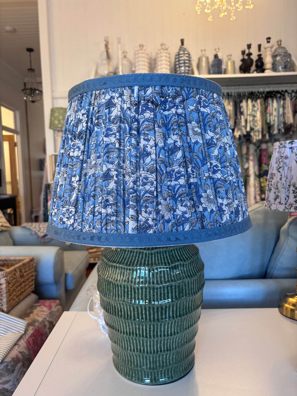 Gathered lampshade