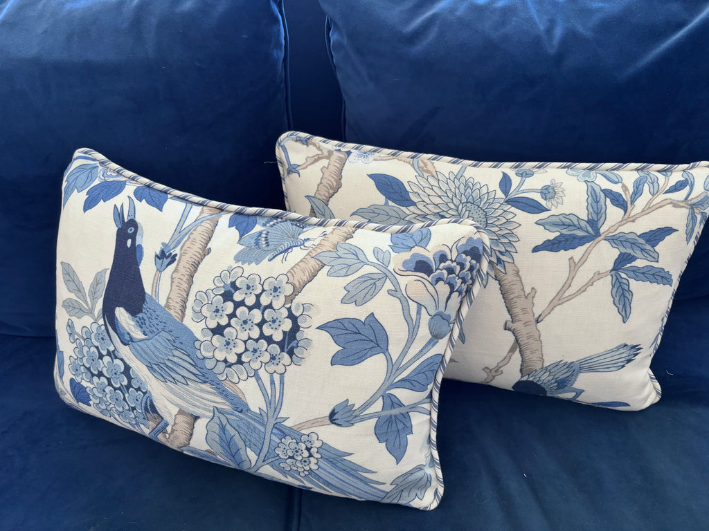 GP&J Baker Hydrangea Bird Cushion Cover – 35 x 55cm