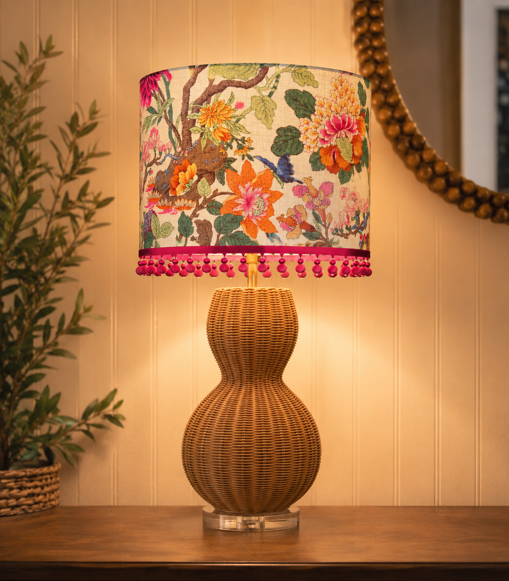 GP & J Baker Little Magnolia Drum Lampshade