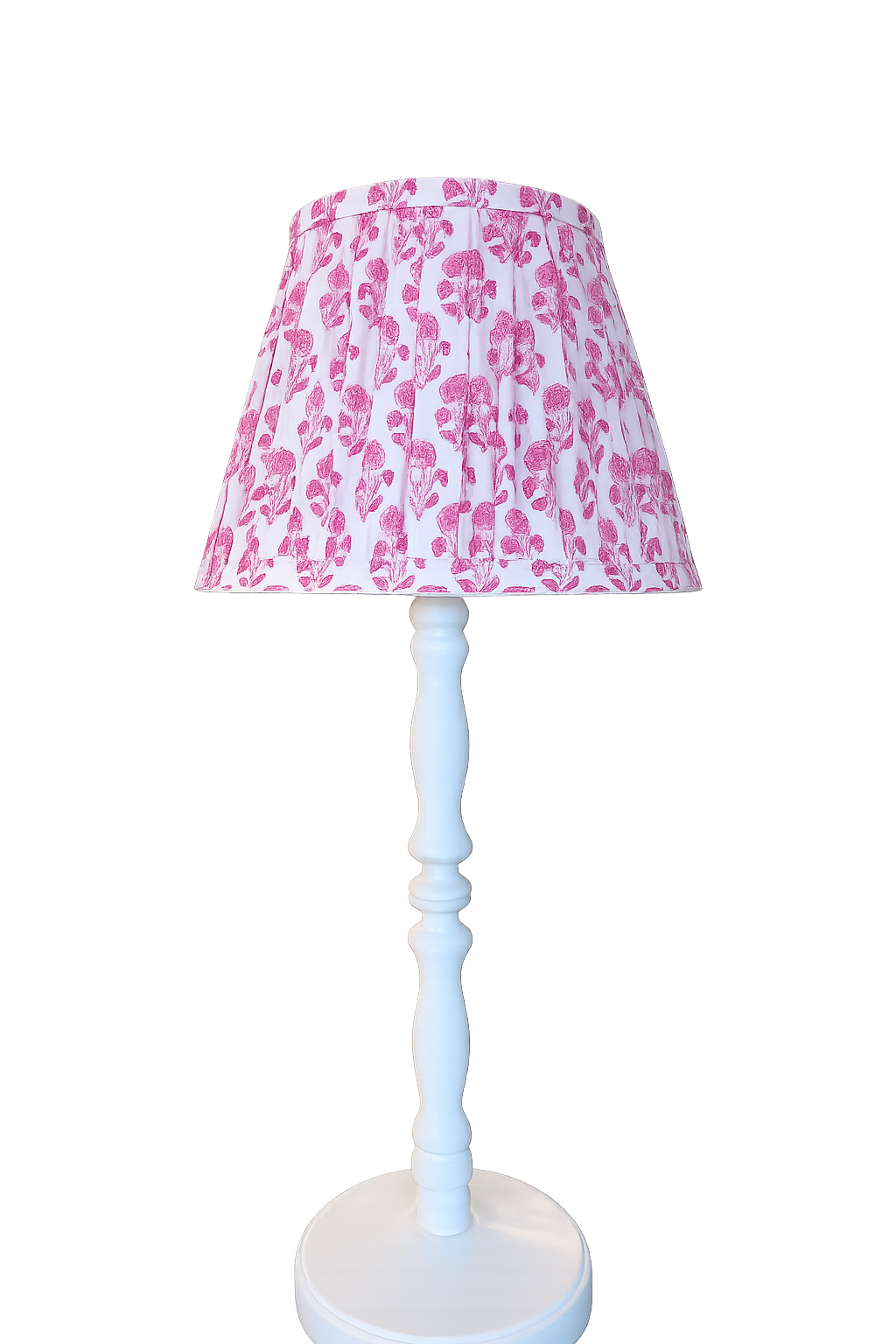 Pink floral Gathered shade
