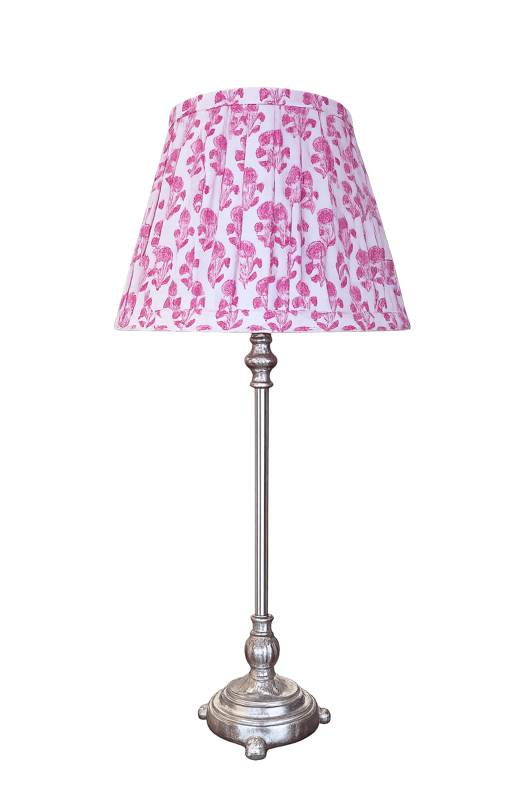 Pink floral Gathered shade